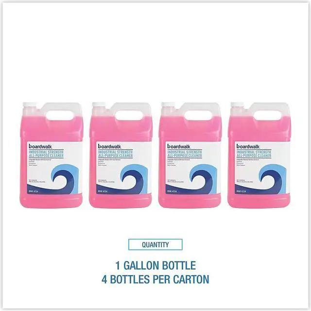 Alt view image 4 of 9 - Boardwalk BWK4714AEA Industrial Strength Glass Cleaner with Ammonia, 1 gal. Bottle