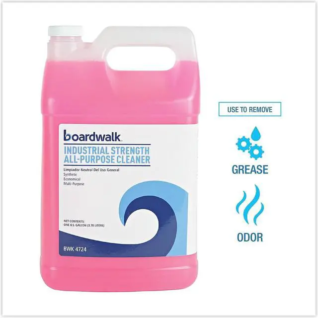 Alt view image 5 of 9 - Boardwalk BWK4714AEA Industrial Strength Glass Cleaner with Ammonia, 1 gal. Bottle