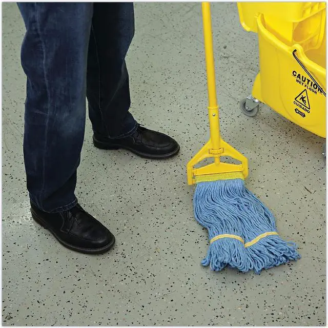 Alt view image 11 of 13 - Boardwalk Super Loop Wet Mop Heads Cotton/Synthetic Small Size Blue 501BL