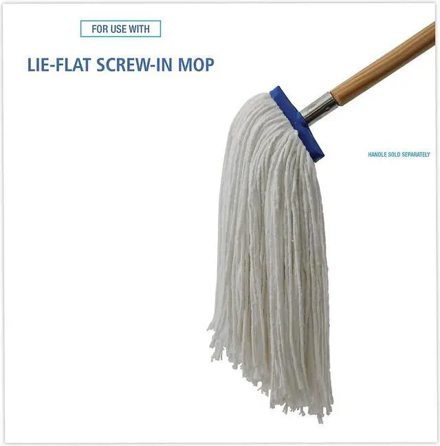 Alt view image 7 of 12 - Boardwalk Cut-End Lie-Flat Wet Mop Head Rayon 16oz White 716REA
