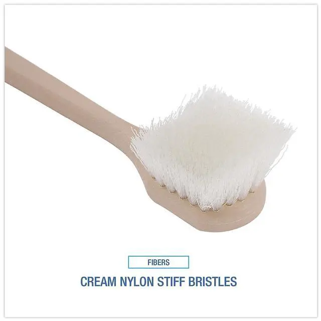 Alt view image 16 of 17 - Boardwalk Utility Brush Nylon Fill 20" Long Tan Handle 4420