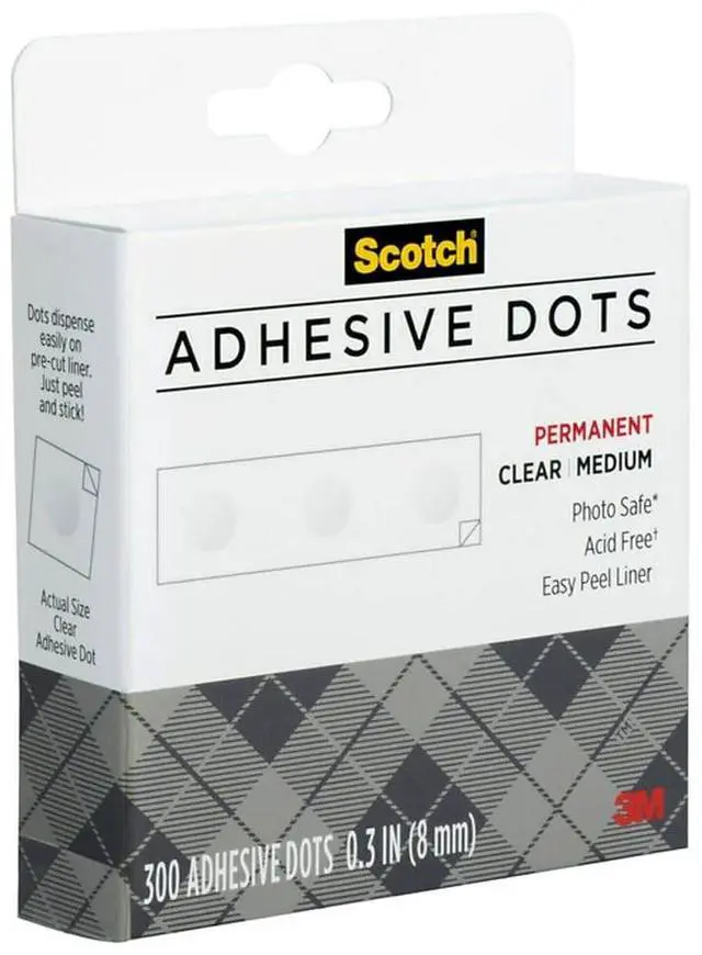 Alt view image 17 of 18 - 3M 010300M 300-Pack Adhesive Dots, Medium
