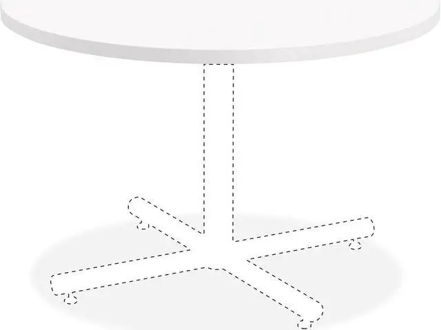 Main image of Lorell Laminate Round Tabletop 42" White 99857