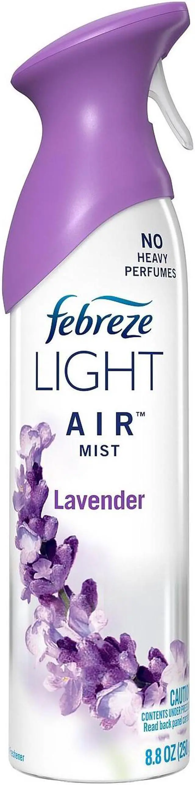 Alt view image 2 of 9 - Febreze Light AIR, Lavender Scent, 8.8 oz Aerosol Can, Each (PGC62970EA)