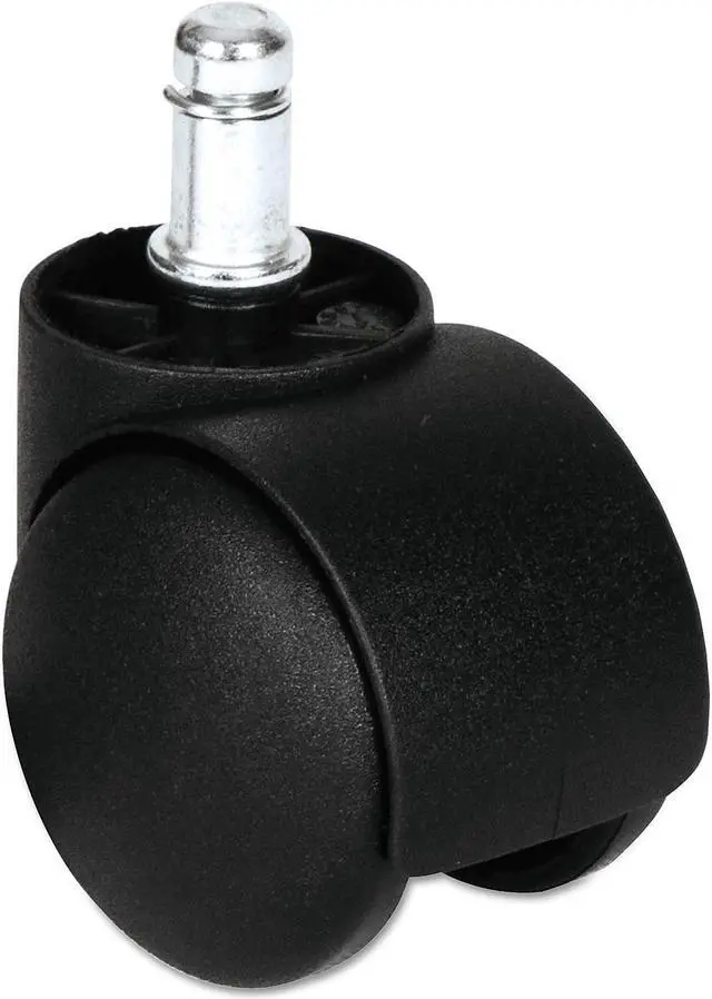 Alt view image 7 of 13 - Alera Dual Wheel Hooded Casters B Stem 1 1/2" Caster Black CASTERHT1