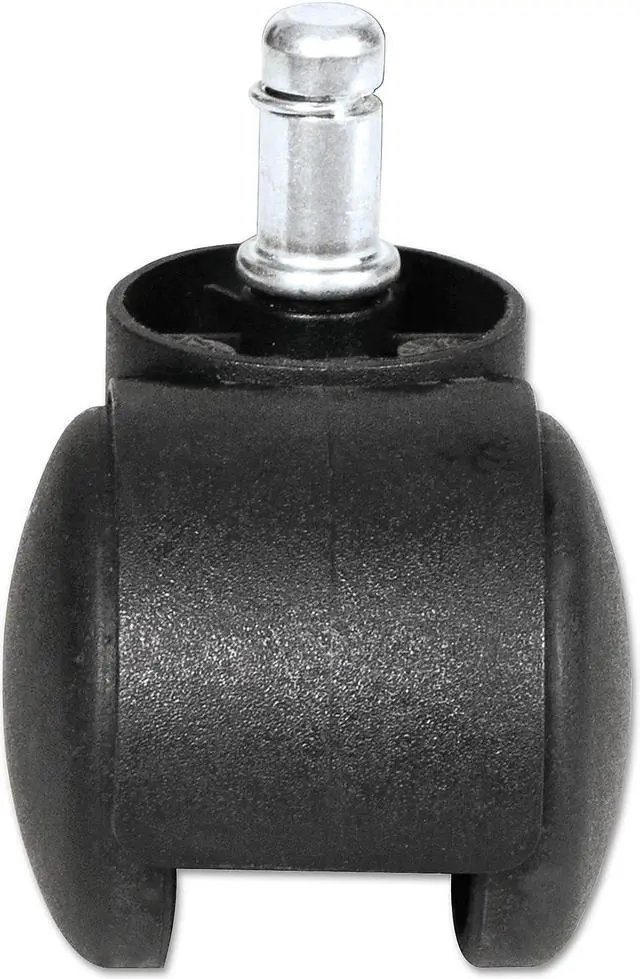 Alt view image 8 of 13 - Alera Dual Wheel Hooded Casters B Stem 1 1/2" Caster Black CASTERHT1