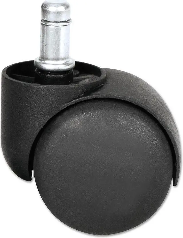 Alt view image 9 of 13 - Alera Dual Wheel Hooded Casters B Stem 1 1/2" Caster Black CASTERHT1
