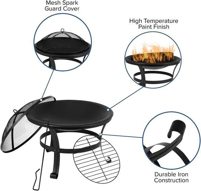 Alt view image 13 of 16 - FLASH FURNITURE 4-TLH-020-GG Aluminum,Dark Brown Rattan Indoor-Outdoor