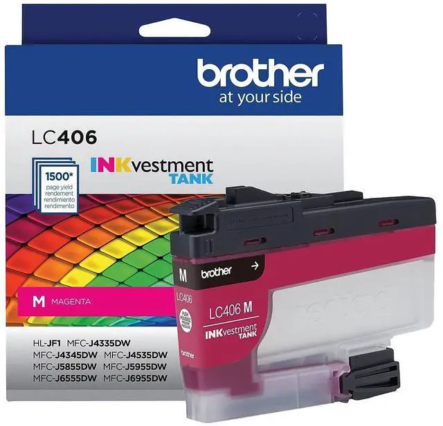 Alt view image 4 of 8 - Brother LC406MS INKvestment Ink 1500 Page-Yield Magenta
