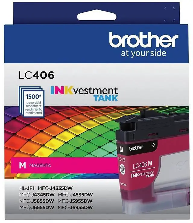 Alt view image 3 of 8 - Brother LC406MS INKvestment Ink 1500 Page-Yield Magenta