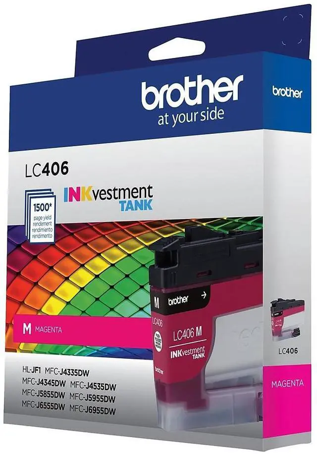 Alt view image 7 of 8 - Brother LC406MS INKvestment Ink 1500 Page-Yield Magenta