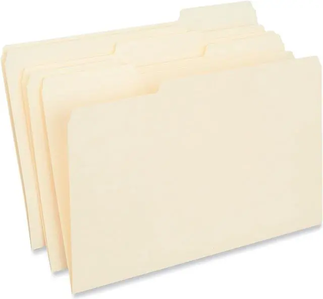 Alt view image 8 of 8 - UNIVERSAL Recycled Interior File Folders 1/3 Cut Top Tab Legal Manila 100/Box