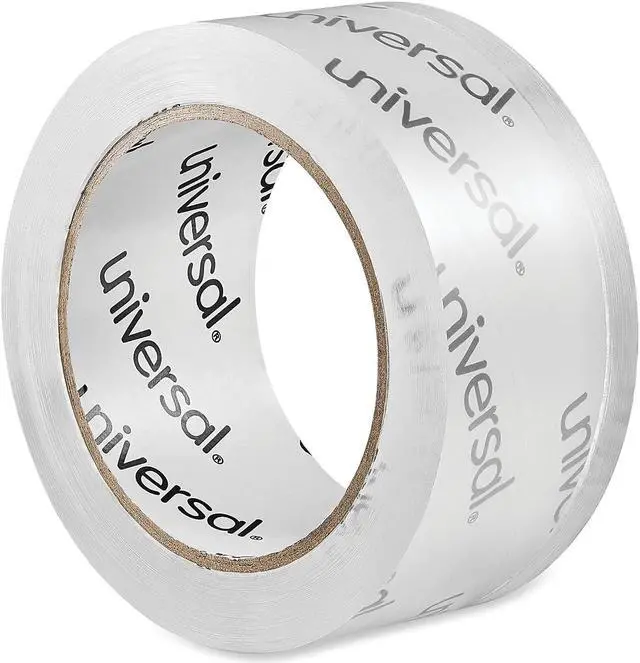 Alt view image 10 of 10 - UNIVERSAL Heavy-Duty Acrylic Box Sealing Tape 48mm x 50m 3" Core Clear 6/Pack