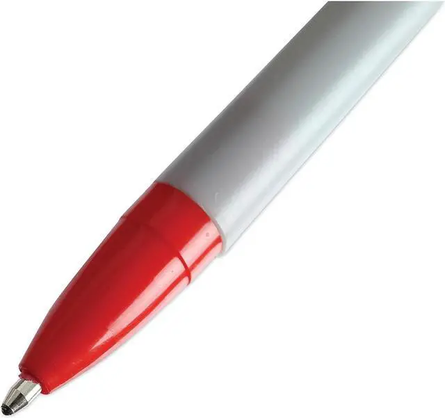 Alt view image 13 of 13 - UNIVERSAL Economy Ballpoint Stick Oil-Based Pen Red Ink Medium Dozen 27412