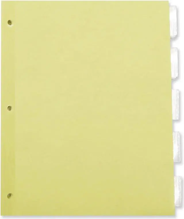 Alt view image 10 of 10 - UNIVERSAL Economical Insertable Index Clear Tabs 5-Tab Letter Buff 24 Sets/Box