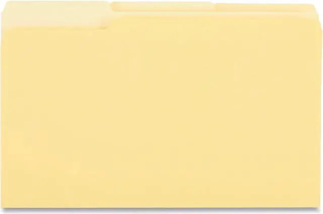 Alt view image 5 of 6 - UNIVERSAL Recycled Interior File Folders 1/3 Cut Top Tab Legal Yellow 100/Box