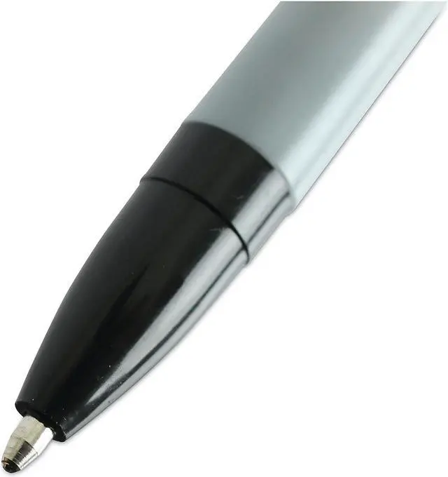 Alt view image 11 of 12 - UNIVERSAL Economy Ballpoint Stick Oil-Based Pen Black Ink Medium Dozen 27410