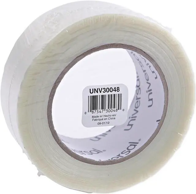 Alt view image 6 of 10 - UNIVERSAL 110# Utility Grade Filament Tape 48mm x 54.8m 3" Core Clear 30048