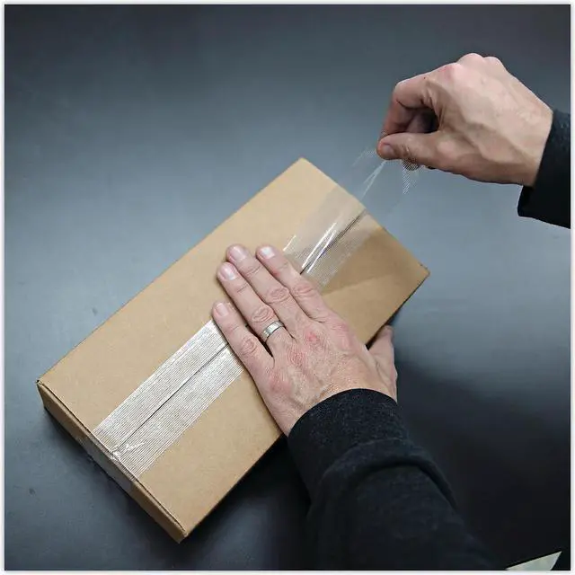 Alt view image 10 of 10 - UNIVERSAL 110# Utility Grade Filament Tape 48mm x 54.8m 3" Core Clear 30048