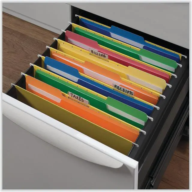 Alt view image 8 of 8 - UNIVERSAL Heavyweight File Folders 1/3 Cut One-Ply Top Tab Letter Assorted 50/Pack 16466