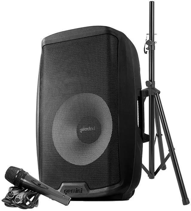 Alt view image 6 of 20 - Gemini AS2115BT 15 inch 2000W Active Bluetooth Loudspeaker with Stand