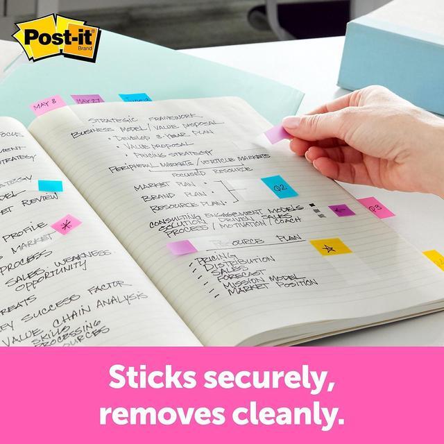 Alt view image 17 of 20 - Post-it Page Flag Value Pack Assorted 200 1" Flags + Highlighter with 50 1/2"