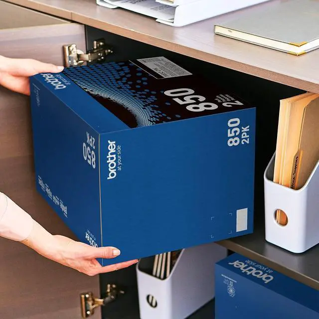 Alt view image 12 of 20 - Brother TN-850 Toner Cartridge Black 2 Pack in Retail Packaging