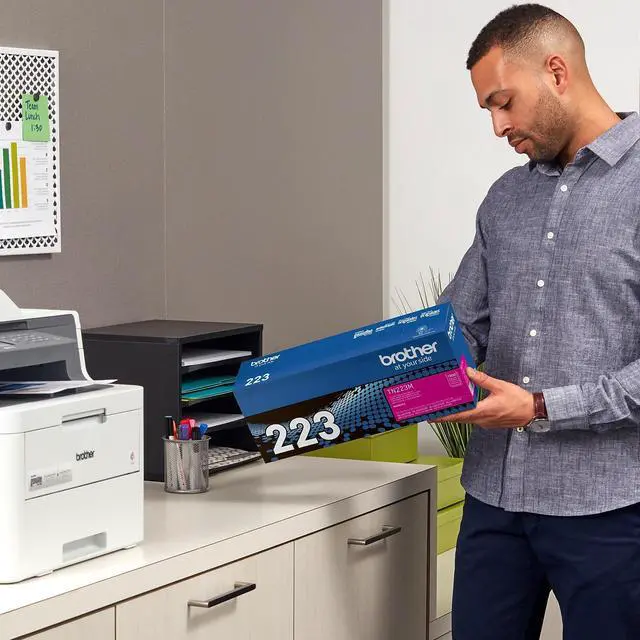 Alt view image 18 of 19 - Brother International - TN223M - Brother Genuine TN-223M Standard Yield Magenta Toner Cartridge - Laser - Standard Yield