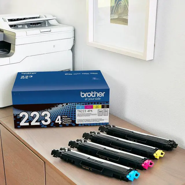 Alt view image 6 of 17 - Brother TN223 Toner Cartridge Black Cyan Magenta Yellow TN2234PK