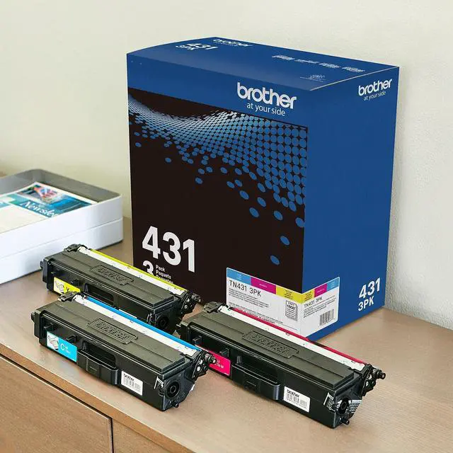 Alt view image 6 of 20 - Brother International - TN4313PK - Brother TN-431 Toner Cartridge - Cyan, Magenta, Yellow - Laser - Standard Yield -