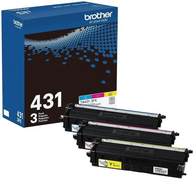 Alt view image 15 of 20 - Brother International - TN4313PK - Brother TN-431 Toner Cartridge - Cyan, Magenta, Yellow - Laser - Standard Yield -
