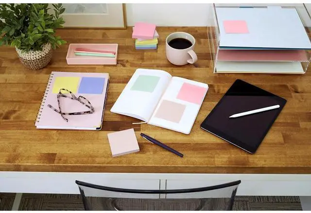 Alt view image 14 of 14 - Post-it Recycled Note Pads 1 1/2 x 2 Assorted Helsinki Colors 100-Sheet 12/Pack