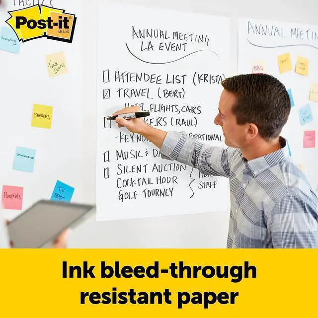 Alt view image 13 of 18 - Post-It Wall Easel, Adhesive Mount, Plastic, Smoke, 2/Pack EH5592PK