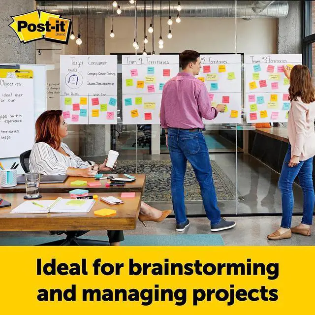 Alt view image 17 of 18 - Post-It Wall Easel, Adhesive Mount, Plastic, Smoke, 2/Pack EH5592PK