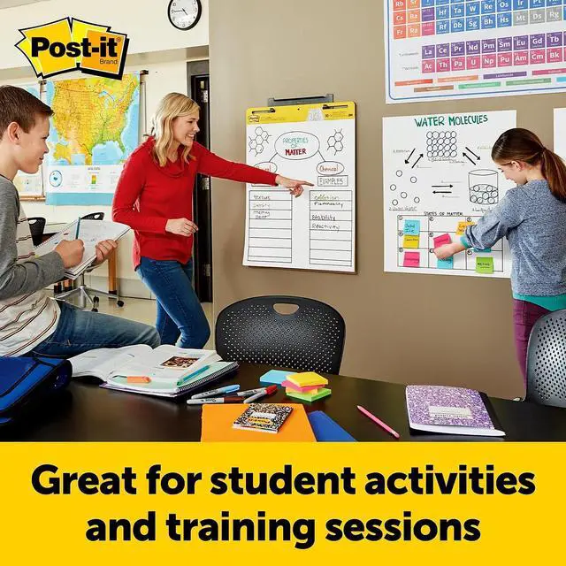 Alt view image 16 of 18 - Post-It Wall Easel, Adhesive Mount, Plastic, Smoke, 2/Pack EH5592PK