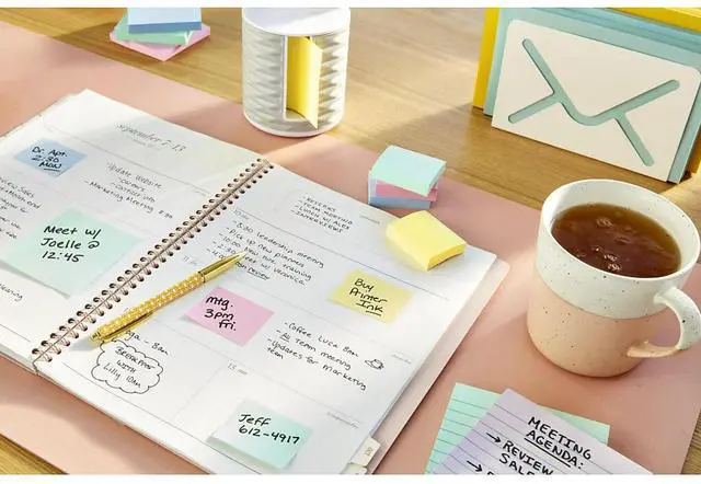 Alt view image 13 of 16 - Post-it Recycled Note Pads 1 1/2 x 2 Canary Yellow 100-Sheet 12/Pack 653RPYW