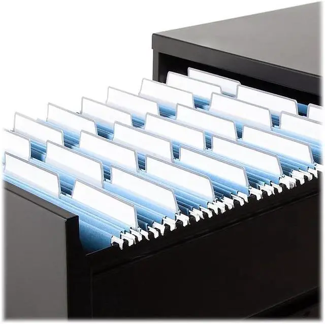 Alt view image 4 of 5 - Smead ProTab 10% Recycled Hanging File Folder 3-Tab Letter Size Blue 20/Box (64210)