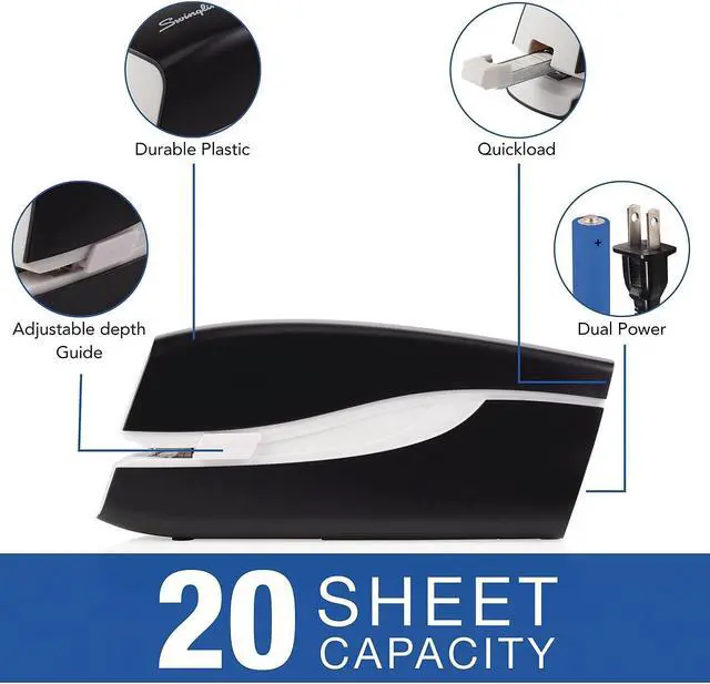 Alt view image 7 of 12 - SWINGLINE SWIS7048200 Swingline 48200 Portable - Electric-Battery Stapler