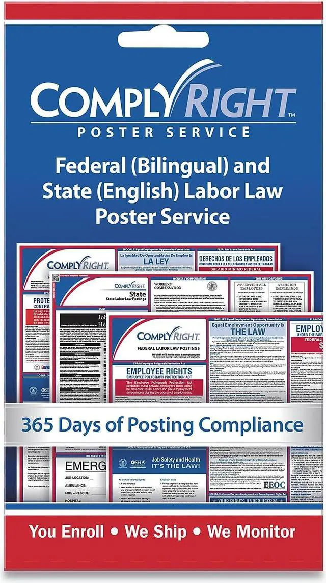 Main image of ComplyRight Federal (Bilingual) and State (English) Labor Law Poster Service