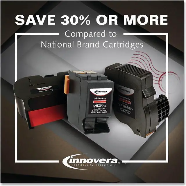 Alt view image 11 of 16 - Innovera Red Postage Meter Ink Replacement for Pitney Bowes 798-0 IVR7980