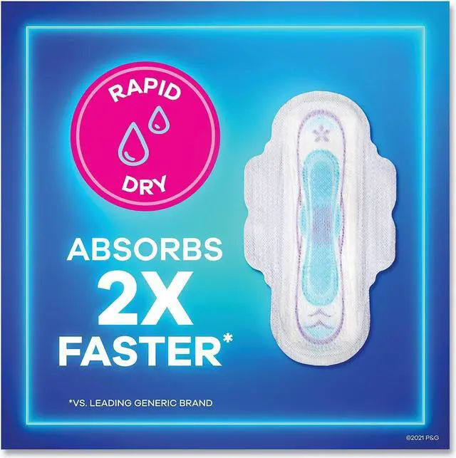 Alt view image 6 of 7 - Always Ultra Thin Pads with Wings Size 2 Long Super Absorbent 32/Pack 3 Packs/Carton 97020