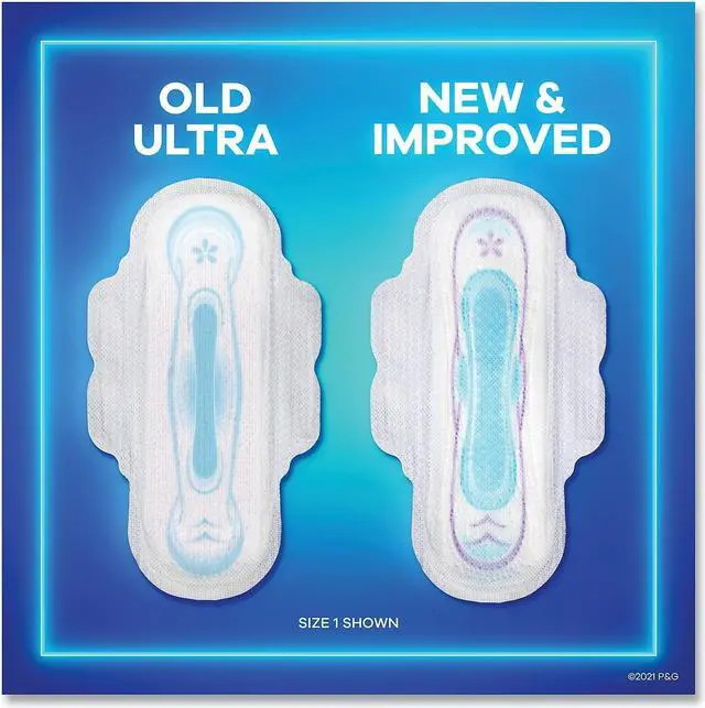 Alt view image 4 of 7 - Always Ultra Thin Pads with Wings Size 2 Long Super Absorbent 32/Pack 3 Packs/Carton 97020