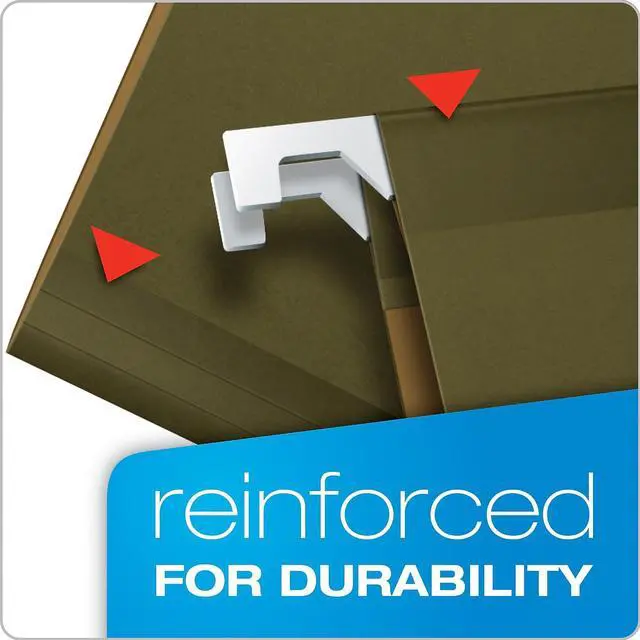 Alt view image 2 of 7 - Pendaflex X-Ray Hanging File Folders 1/5 Tab Letter Standard Green 25/Box 415215