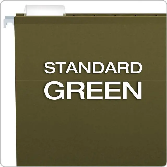 Alt view image 3 of 7 - Pendaflex X-Ray Hanging File Folders 1/5 Tab Letter Standard Green 25/Box 415215