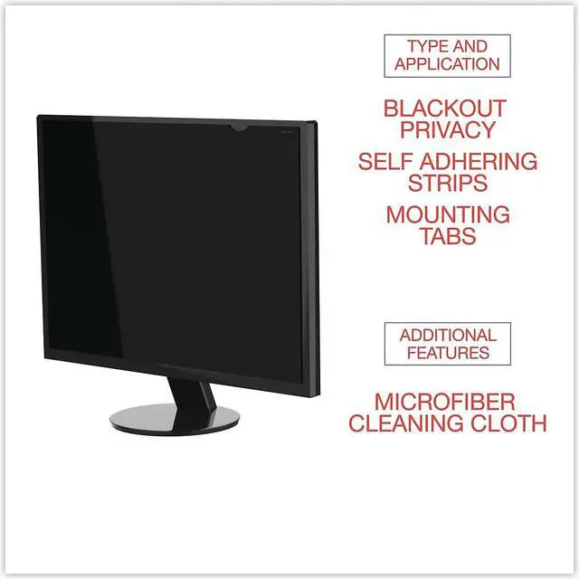 Alt view image 18 of 18 - Blackout Privacy Filter for 15.6" Widescreen Notebook, 16:9 Aspect Ratio BLF156W