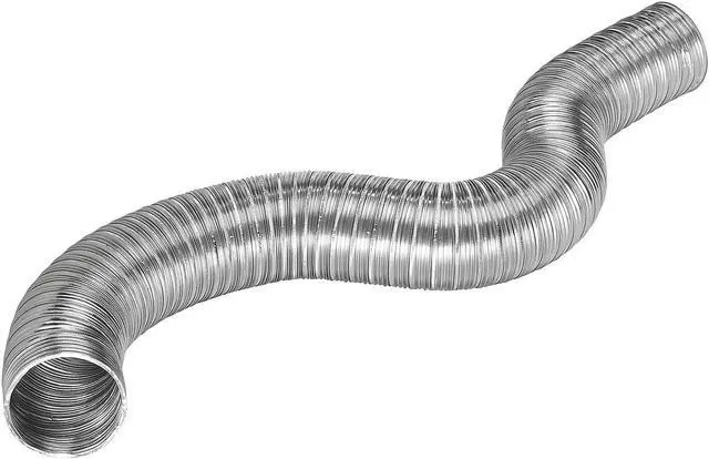Alt view image 3 of 6 - Lambro 310 8-Ft. Flexible Semi-Rigid Aluminum Duct (8-In. Diameter)