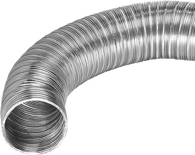 Alt view image 6 of 6 - Lambro 310 8-Ft. Flexible Semi-Rigid Aluminum Duct (8-In. Diameter)