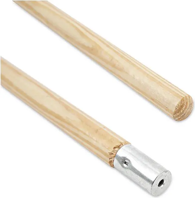 Alt view image 9 of 11 - Boardwalk Lie-Flat Screw-In Mop Handle Lacquered Wood 1 1/8 dia x 54 Natural 833