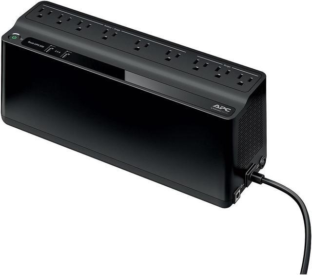 Alt view image 4 of 20 - APC BE850G2 UPS 850VA, 120V, 2 USB charging ports, 9 NEMA outlets(3 surge)- Tower - 8 Hour Recharge - 2 Minute Stand-by - 120 V Input - 120 V AC Output-Stepped Approximated Sine Wave - 6 x NEMA 5-15R