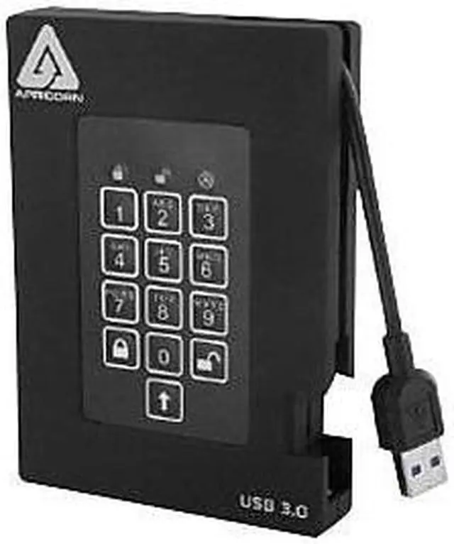 Alt view image 8 of 9 - Apricorn Aegis Fortress A25-3PL256-S4000F 4TB External Solid State Drive